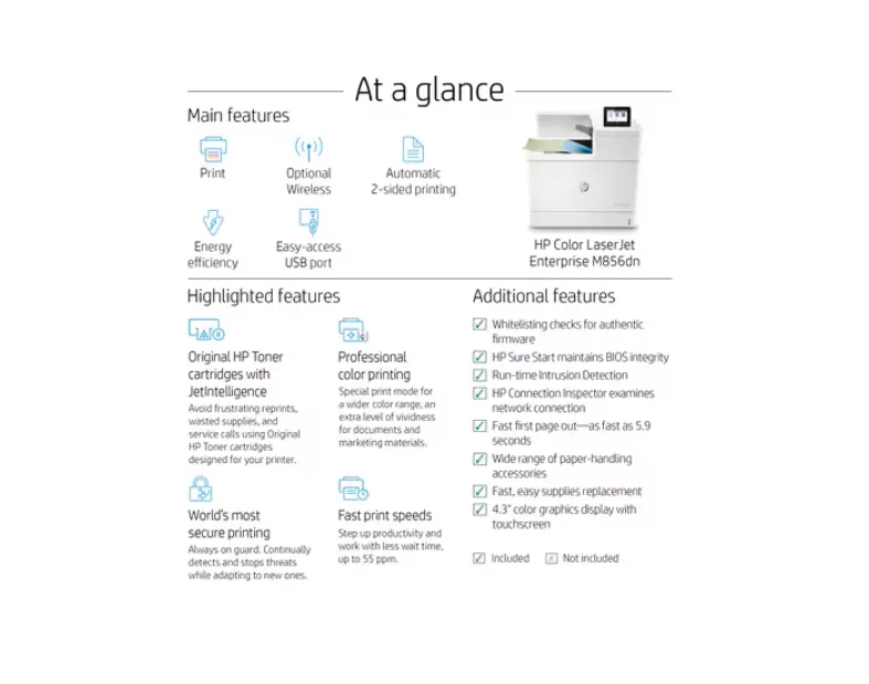HP Color LaserJet Enterprise M856dn